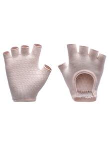 女士半指露背防滑耐磨健身哑铃壶钓鱼露营骑行普拉提瑜伽手套B3健身房配件