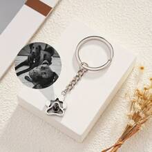 Customized Dog Paw Projection Photo Keychain - Pet Memorial Gifts For Women And Men - Projection Pendant - View 14