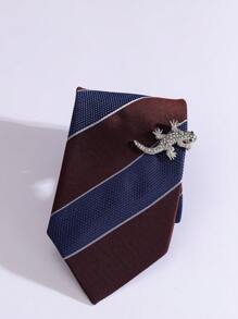 1pc Fun & Personalized Silver Punk Tie Clip, Multiple Styles Available For Daily Gentlemen's Wear - Silver - View 10