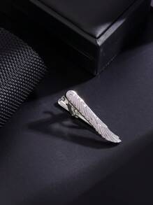 1pc Fun & Personalized Silver Punk Tie Clip, Multiple Styles Available For Daily Gentlemen's Wear - Silver - View 4