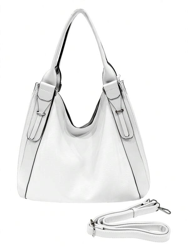 MILANO Women Top Handle Bags Pu Leather Minimalist Quiet Luxury Fashionable Business Casual Solid Color  High Capacity  For Work Travel Dating  High Quality Large Capacity 34cm* 14cm *33cm