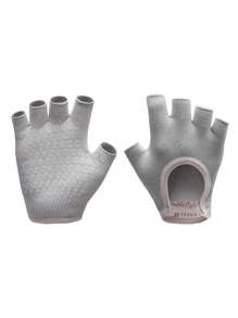 女士半指露背防滑耐磨健身哑铃壶钓鱼露营骑行普拉提瑜伽手套B3健身房配件