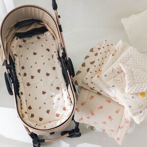 Baby Stroller Pad, Soft & Comfortable Dotted Mattress Pad For Infant Pushchair, Summer
