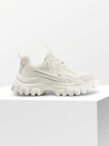 Women's Platform Chunky Fashion Sneakers, Perfect For Walking, Workouts, Sports, Work, And Casual Wear.