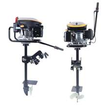 4-Stroke 9 HP Outboard Motor Gas Powered Boat Engine With Air Cooling Heavy Duty - Black - View 7