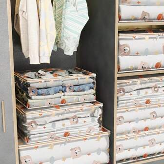 1 件装大学宿舍床上用品收纳袋，拉链封口多用途收纳袋，适用于衣服、被子、家庭组织、搬家装饰装饰节日装饰房间装饰家居装饰卧室装饰、房间装饰、装饰收纳、收纳袋卧室、收纳袋、家庭收纳、适用于女士白色 T 恤、女士黑色裤子、女士冬装、连衣裙