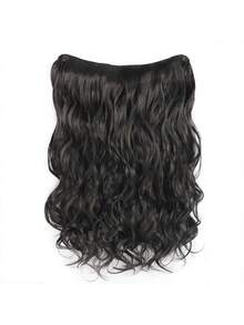 Dark Brown Hair Extensions One Piece 20 Inch Secret Hair Extensions Natural Wavy HairPieces For Women Clip In Extensions Heat Resistant Fibe - Multicolor - View 15