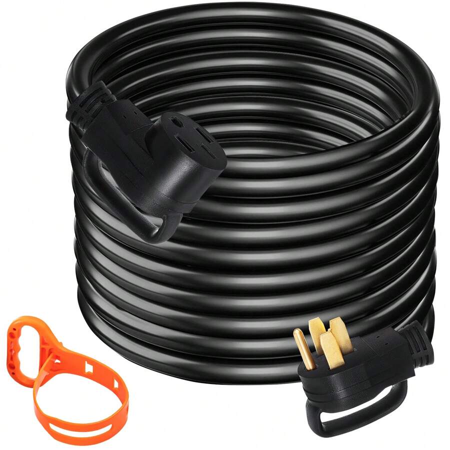 VEVOR 50A 50ft RV Extension Cord RainProof Cable For Trailer Motorhome