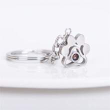 Customized Dog Paw Projection Photo Keychain - Pet Memorial Gifts For Women And Men - Projection Pendant - View 10