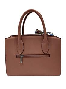 32cm*12cm*23cm Damen PU-Leder Handtasche, minimalistisches Luxus-Design, vielseitig einsetzbar für Büro, Reisen, Dates, Schal-Dekoration, hochwertige Qualität - Erdiges Gelb - Übersicht 9
