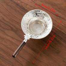 Metal Mesh Tea Strainer Stainless Steel Filter Sieve Teaware Lace Tea Drain Useful Tea Infusers Kitchen Accessories - Multicolor - View 2