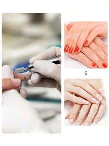 1pc Professional High-Quality Tungsten Steel Round & Flat Nail Drill Bit, Fast Nail Buffing & No Overheating