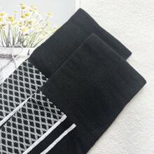 1 Pair Children 7-12 Years Old Thick Warm Long Ski/Sports Socks, Autumn & Winter