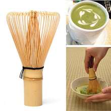 1pc Matcha Tea Ceremony Accessories - Bamboo Whisk - Natural Bamboo Color - Khaki - View 10