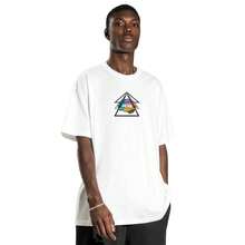 Skater Print T-Shirt Streetwear Style Cotton Round Neck White And Black - trắng - Xem 1
