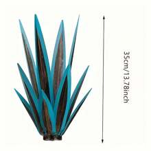 Metall Agave künstliche Tequila Landschafts-Skulptur, DIY Metall Agave Pflanze Heim-Dekoration, ländlicher handbemalt Stil