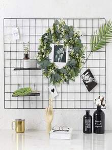 1 vòng hoa khuynh diệp, vòng hoa xanh nhân tạo mùa xuân hè, vòng hoa trang trí Giáng sinh, cho cửa trước, vòng hoa xanh tròn có lá xanh, đồ trang trí nhà cửa, cho cửa sổ hiên nhà, lễ hội vườn trang trại, trang trí trong nhà ngoài trời mùa xuân hè, lý tưởng cho cây thông Noel, đám cưới, lễ kỷ niệm và tiệc cô dâu, cũng thích hợp cho phù dâu, Hawaii và trang trí nhà cửa, đồ trang trí Giáng sinh, quà tặng Giáng sinh - màu xanh lá - Xem 6