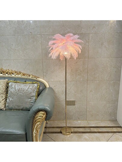 Rechargeable Feather Lamp Home Light, Living Room St ing Lamp, Romantic Wedding Aisle European Data Cable Set view 9