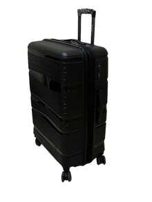 Large Suitcase For Travel Polypropylene Material - 黑色 - 查看 2