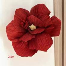 3件套（小号+中号+大号）纸花装饰，3D仿真花摆件，墙面背景装饰，适用于婚礼装饰和派对背景