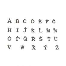 1 件新款时尚心形字母吊坠黑色宝石串珠手链男士 - 黑色 - 查看 4