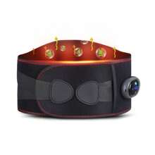 Heating Back Belt Waist Heat Pad Vibration Massage Back Pain Relief - 1 - Xem 1