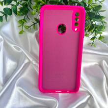 Silicone Case Cover For Samsung A20S / Case Lined Inside. (CF26) - 玫紅色 - 查看 4