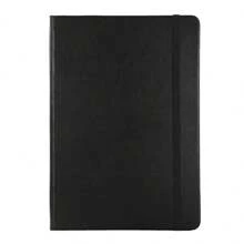 1A5 Skin-Feel PU Leather Business Meeting Record Book Office Student Diary 100 Sheets 200 Pages Soft Cover Thick Book Work Notebook Suitable For Men And Women Office School Writing Family Thickened Horizontal Line Diary (Without Stickers) Back To School