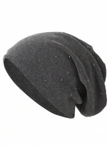 1 件女士休闲水钻装饰纯色弹力便帽，百搭时尚 - 多色 - 查看 11