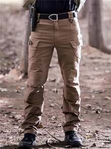 Men's Tactical Military Waterproof Pants, Ix7, Ix9 - Camel - View 1