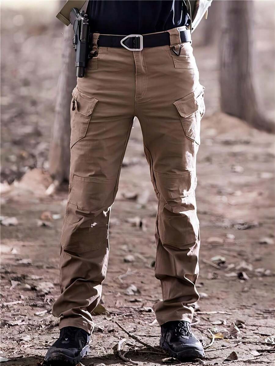 Men's Tactical Military Waterproof Pants, Ix7, Ix9 - Camel - View 1