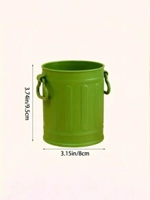 1 件桌面收纳桶、笔筒、迷你垃圾桶、化妆刷架、收纳盒、返校、学校用品 - 彩色 - 查看 2