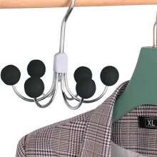 1pc Multifunctional Rotating Hook Hanger For Clothes, Belts, Ties, Bags Storage - Multicolor - View 10