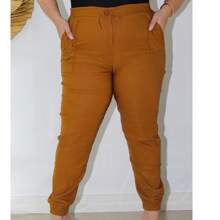 Bengaline Plus Size Women's Jogger Pants - Camel - Ver 2