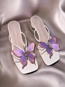 Nuevo adorno de mariposa artificial de moda - Púrpura malva - Ver 1