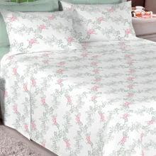 Double Bed Sheet Set 3 Pieces 100% Cotton 200 Thread Printed - 秘密 - 查看 2