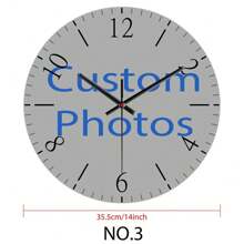 1 pieza Reloj de pared personalizado, personaliza tu foto en el reloj, regalo para tu familia, amigos, mascotas, amantes. Ornamental, exquisito, elegante, de alta calidad, moderno, colorido, diseño sencillo. Regalos personalizados únicos e ideales para él, ella, novio, novia, papá, mamá, familia, amigos para aniversarios, San Valentín, Día de la Madre, Día del Niño, cumpleaños, Día del Padre, graduación, bodas, inauguración de la casa, para el hogar, oficina, sala de estar, dormitorio, comedor, sala de té