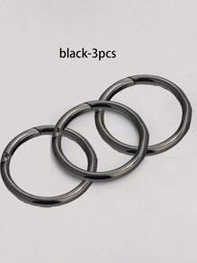 3 件装多用途金属登山扣 O 形环 - 安全弹簧扣，适用于钥匙链、包包和 DIY 珠宝 - 彩色 - 查看 14