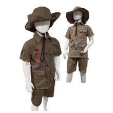 Disfraz Explorador Cazador De Dinosaurios Para Niños Y Niñas - Caqui - Ver 1