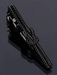 1 pieza Clip de corbata personalizado divertido y genial con diseño de pistola en color negro para hombres - Negro de pistola - Ver 11