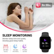 1pc Unisex Silicone Band 1.83" Touch Screen Multifunctional Smart Watch With Various Sport Modes, Camera Control, Social App Notifications, Heart Rate & Sleep Monitoring, Compatible With Android & IOS