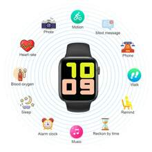 1pc Unisex Silicone Band 1.83" Touch Screen Multifunctional Smart Watch With Various Sport Modes, Camera Control, Social App Notifications, Heart Rate & Sleep Monitoring, Compatible With Android & IOS