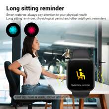 1pc Unisex Silicone Band 1.83" Touch Screen Multifunctional Smart Watch With Various Sport Modes, Camera Control, Social App Notifications, Heart Rate & Sleep Monitoring, Compatible With Android & IOS