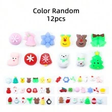 Đồ trang trí Giáng sinh 3-12 CHIẾC Đồ chơi bóp Mochi Giáng sinh, Đồ chơi giải tỏa căng thẳng hoạt hình Giáng sinh dễ thương nhỏ cho tiệc sinh nhật, Pinata Filler, Đồ dùng tiệc lễ hội, Đồ chơi giải tỏa áp lực, Động vật nhỏ, Đồ chơi tương tác (Màu ngẫu nhiên) - Nhiều màu - Xem 15