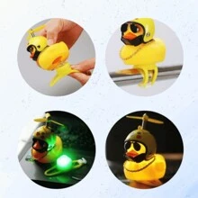 Patinho Jack Da Zueira With Led Decora Bike Motorcycle Car Rubber Duck Ornament Flashing Light - 查看 4
