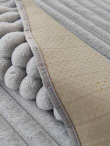 1 件毛绒沙发垫套，几何图案，简约风格，家居装饰，沙发保护套，冬季保暖 - 淺灰色 - 查看 10