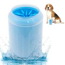 1 pieza Limpiador de patas de perro, taza lavadora, cepillo de taza limpiadora de suministros para mascotas para perros y gatos, limpiador de patas de mascota sucia para perros de talla pequeña, mediana y grande