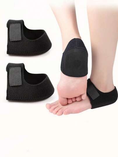 QKC 1 对耐磨足跟垫、防痛防裂硅胶缓冲足跟套、运动鞋和休闲鞋用钩环足跟保护垫、返校用品、女鞋靴子配件、户外、运动、旅行、家居、办公室、学校