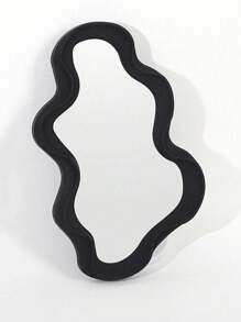 1 Peça Espelho Decorativo Assimétrico de Corpo Inteiro para Parede de Casa em Formato de Nuvem, Espelho de Maquiagem, Decoração de Parede de Quarto Espelho de Maquiagem em Formato de Nuvem Montado na Parede, Decoração de Espelho de Parede - Multicolorido - Visão 11
