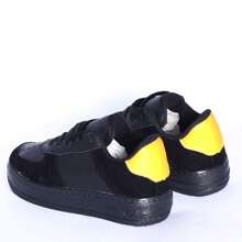 Kit 2 Comfortable Children's Tennis Shoes + Watch - 黃色 - 查看 3